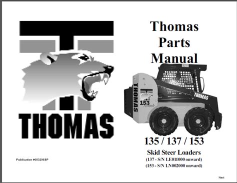 thomas 153 skid steer parts manual|thomas skid steer dealer.